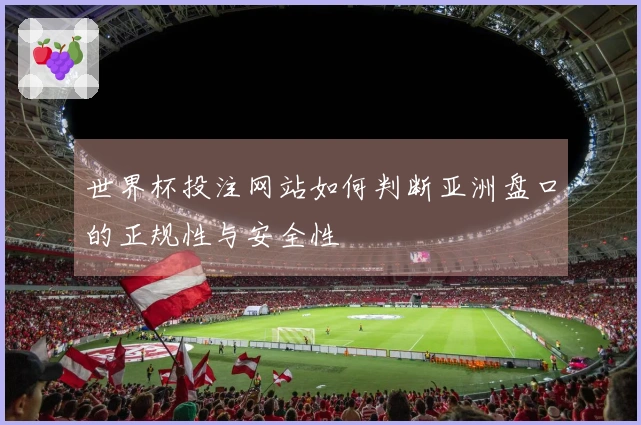 世界杯投注网站如何判断亚洲盘口的正规性与安全性